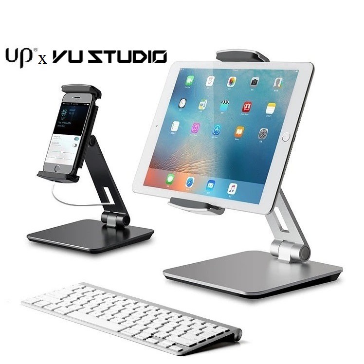(Cỡ lớn ) Giá kẹp đỡ điện thoại Ipad máy tính bảng cao cấp xoay 360 độ tablet stand nhôm UP AP-7XN | BigBuy360 - bigbuy360.vn