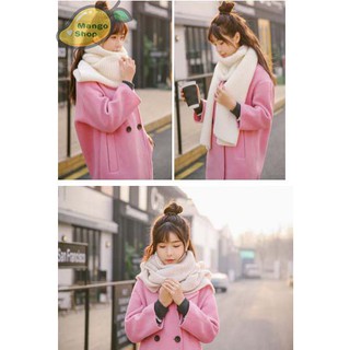 Khăn len sợi to Style Hàn Quốc ( Khăn couple khăn len đôi )