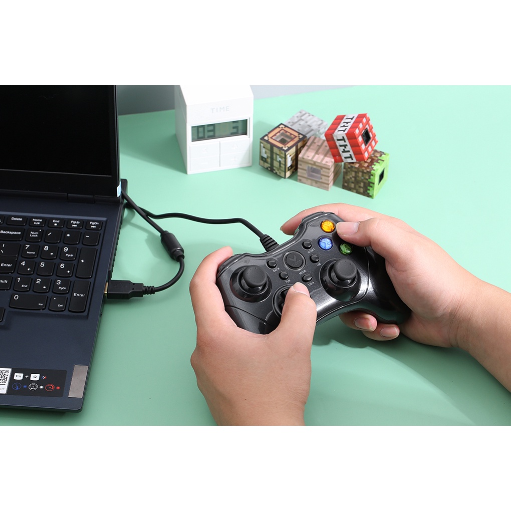 Tay Cầm Có Dây Gaming Rapoo V600 Đen