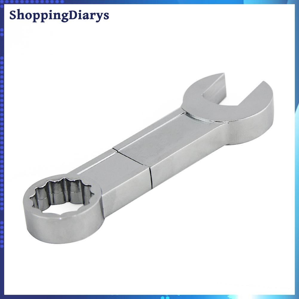 （shoppingDiarys） Metal USB 2.0 Flash Pen Driver Spanner Wrench Shaped Memory Stick U Disk