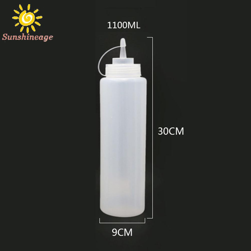 Squeeze Bottle 700ML Mustard Condiment Dispenser Dressing Ketchup 480ML
