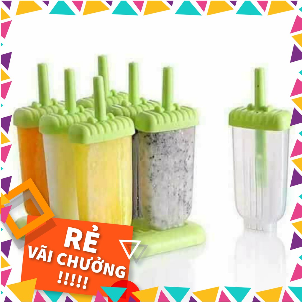 Khuôn Làm Kem Có Nắp (Set 6 Que)