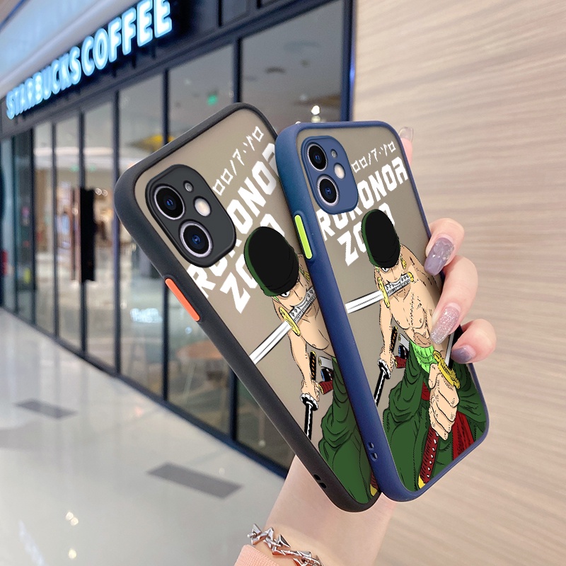 Ốp Điện Thoại Silicon Mềm Bề Mặt Nhám Bảo Vệ Camera In Hình Roronoa Zoro Dành Cho Xiaomi MI Redmi Note 11 11s Poco M4 Pro 4G