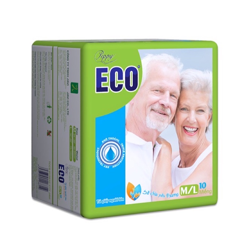 Tã dán người lớn Eco siêu thấm gói 10 miếng