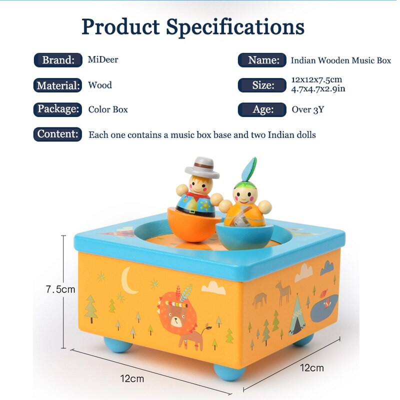 Hộp Nhạc Búp Bê Ấn Độ Mideer Mang Âm Nhạc Cho Bé - Hi Pencil