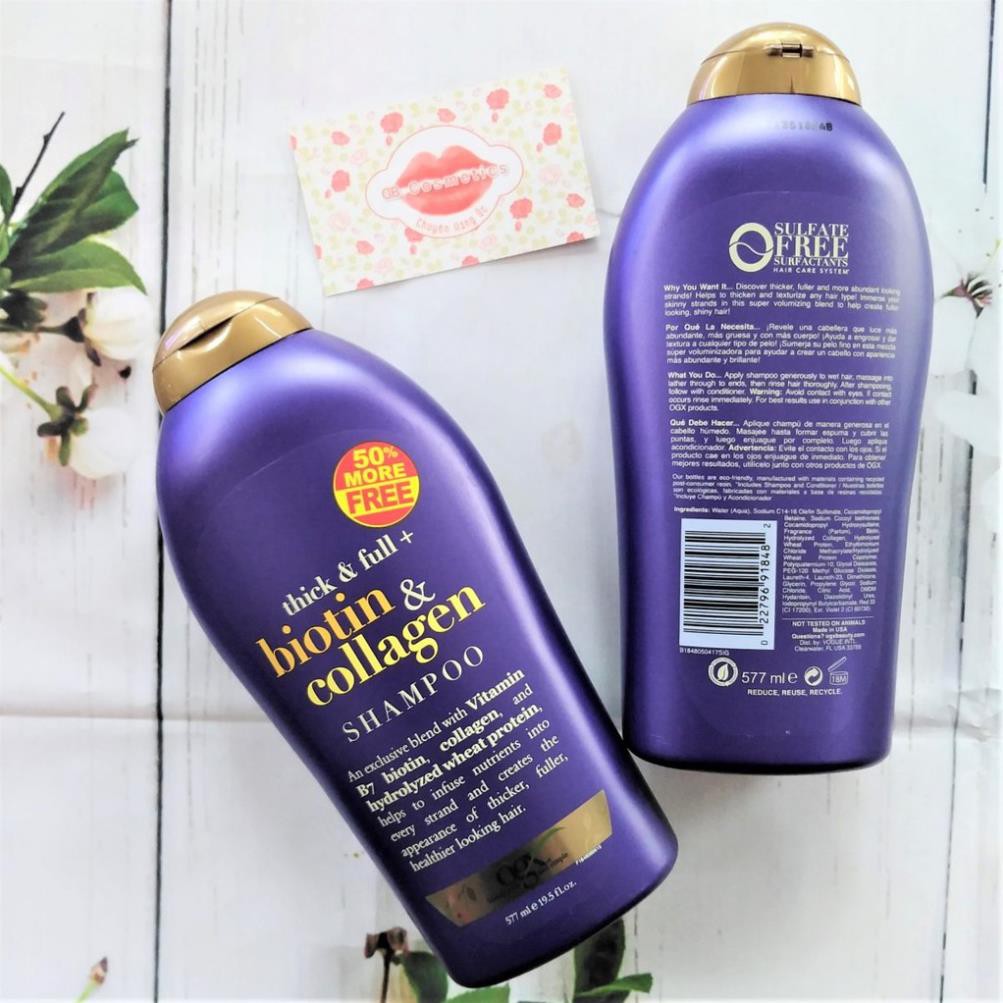Dầu gội xả  Biotin Collagen 𝐌𝐢𝐞̂̃𝐧 𝐏𝐡𝐢́ 𝐒𝐡𝐢𝐩  577ml Ogx USA | BigBuy360 - bigbuy360.vn