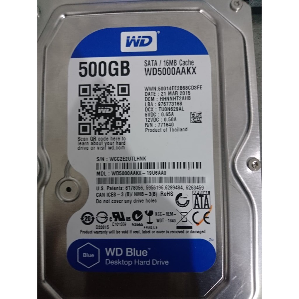 Ổ Cứng 500gb Kỹ Thuật Số / Seagate