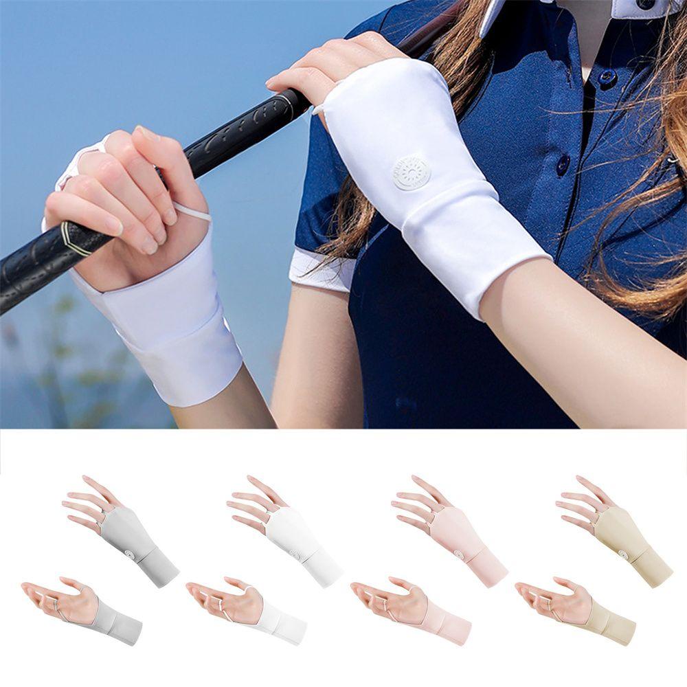 1 Đôi Găng Tay Chơi Golf Vải Lụa Lạnh Chống Nắng Thời Trang Unisex