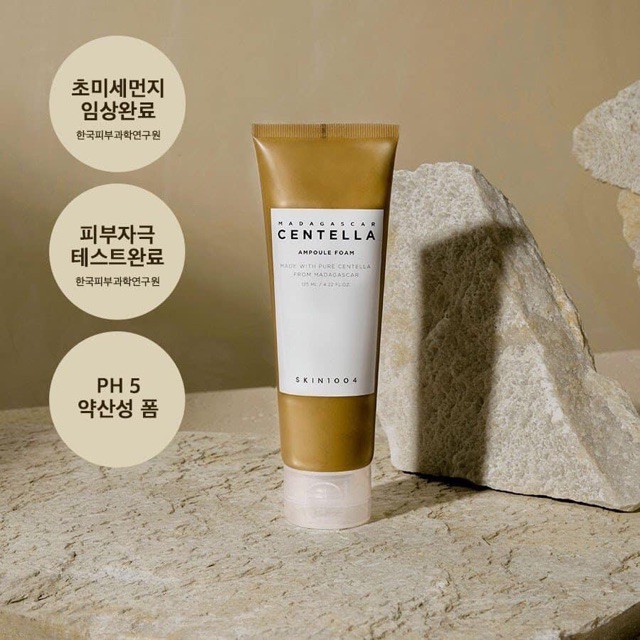 [Mã FMCGMALL -8% đơn 250K] Sữa Rửa Mặt Dưỡng Ẩm Và Làm Sạch Da Skin1004 Madagascar Centella Ampoule Foam 125ml