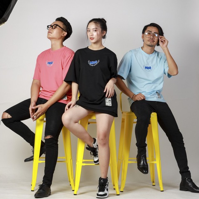 Áo Thun Form Rộng Tay Lỡ Unisex Phông Nam Nữ Thêu MDR Cao Cấp Local Brand Mi Midori