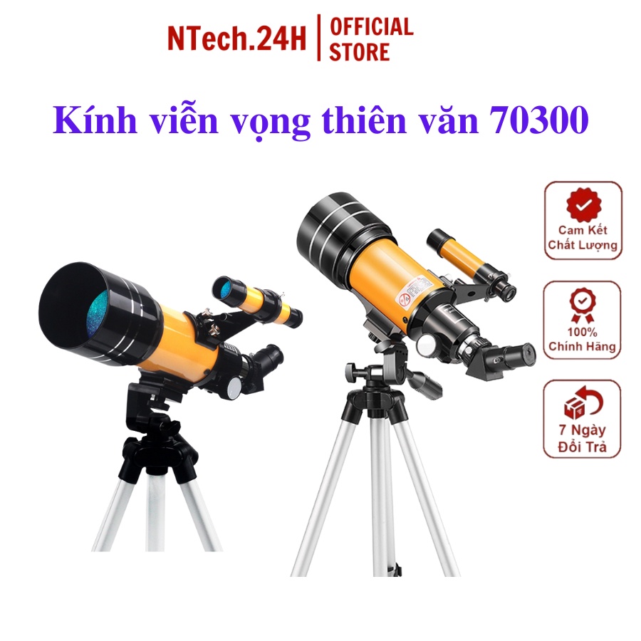 Kính viễn vọng thiên văn 70300 ngắm bầu trời công suất cao, độ nét cao, kính thiên văn học dành cho trẻ con khám phá