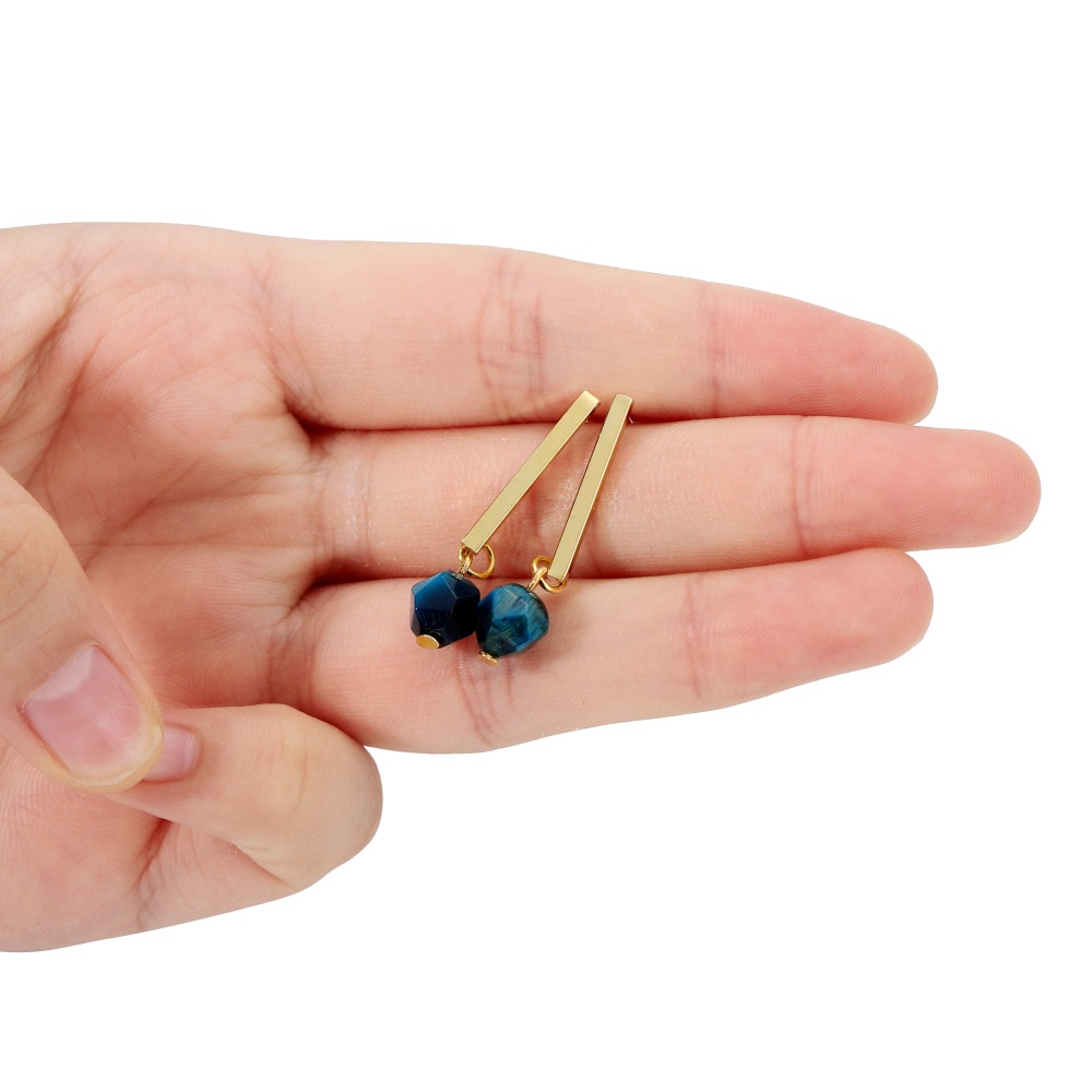 Set 20 bông tai ST.KUNKKA hình chữ T bằng thép không gỉ thiết kế đơn giản và hiện đại