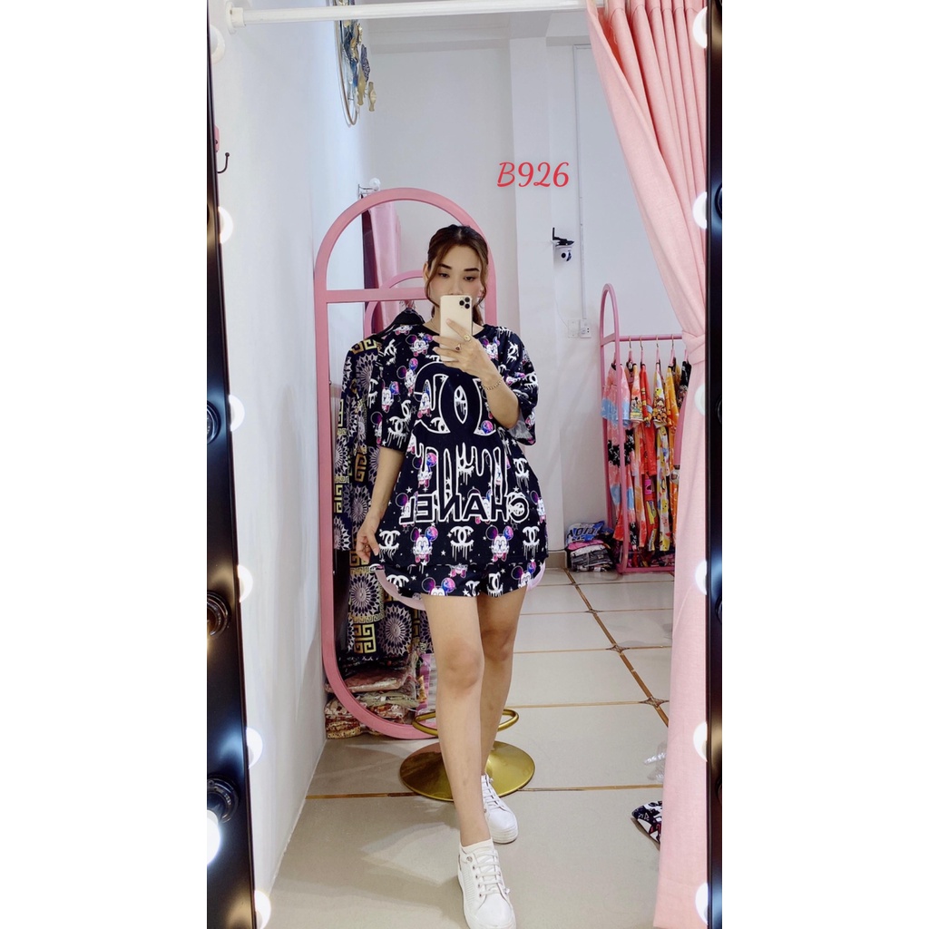 Set Bộ Đùi Big Size Thun In Hình 3D - Form 70kg-90kg - Chất Thun Co Giãn Tốt - Hình Thật Của Shop Chụp - B926