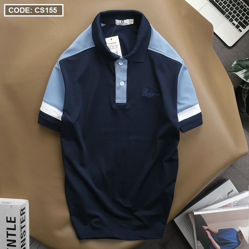 Áo thun polo nam cá sấu thể thao phối sọc Nexx &amp; Dee sọc ngang có cổ bẻ trung niên cao cấp PL03