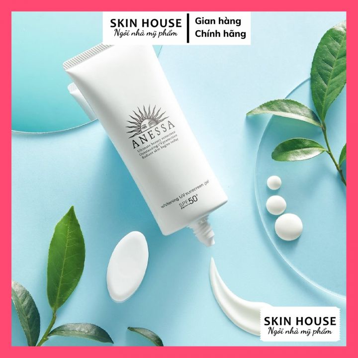 Kem chống nắng gel Anessa Nhật trắng tuýp mềm - Kem Chống Nắng Anessa Whitening UV Gel 90G