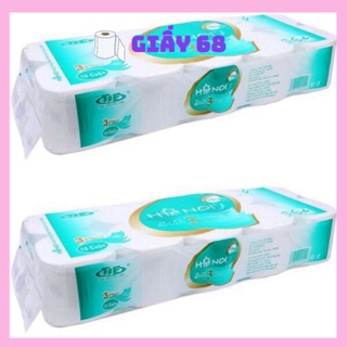 Combo 2 bịch giấy vệ sinh hà nội dây 10 cuộn 1 bịch không lõi, có lõi, 0.2