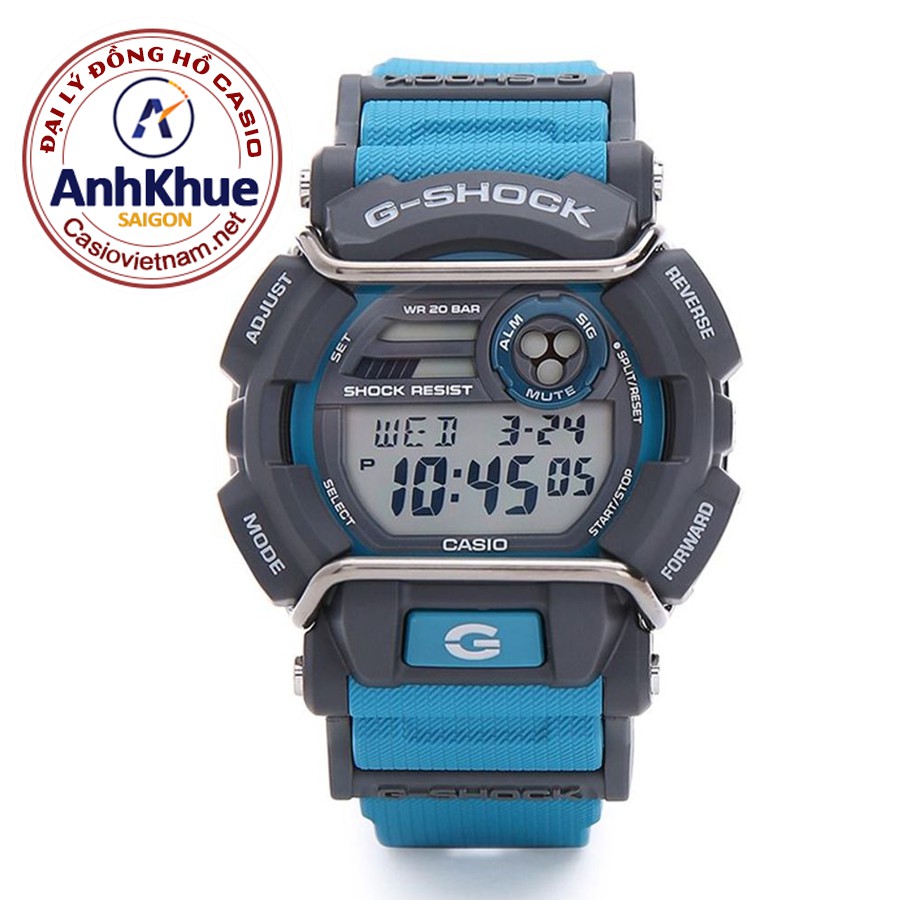 Đồng Hồ Nam Casio G Shock GD-400-2DR Dây Nhựa Màu Xanh - Giờ Thế Giới - Chống Nước 200m