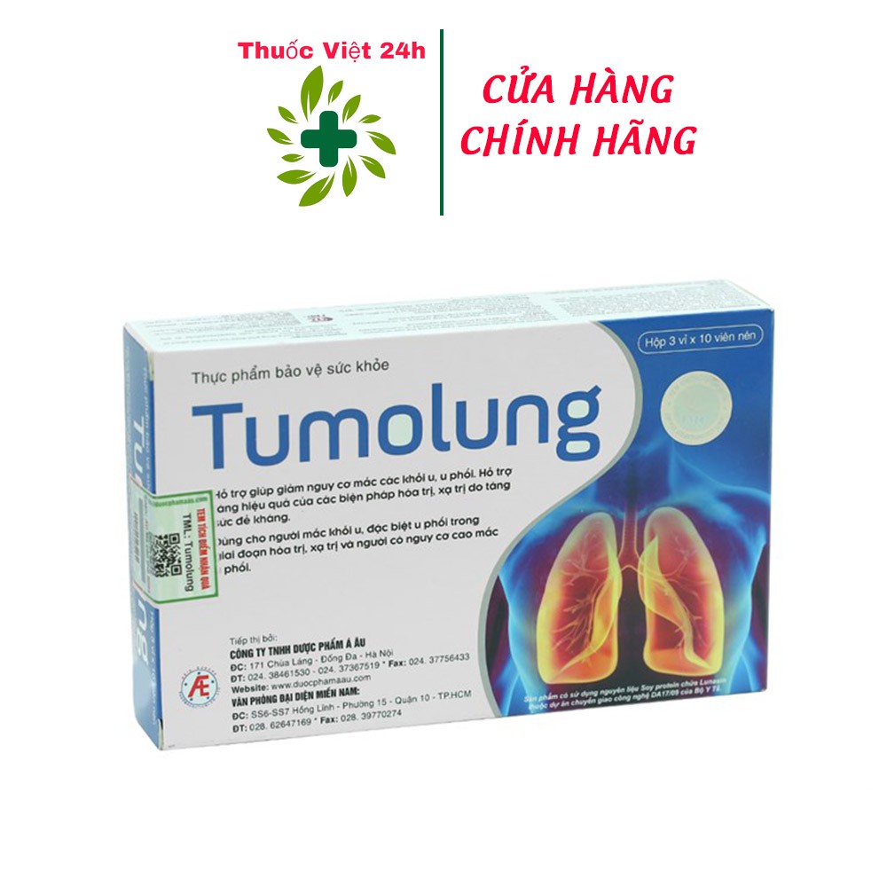 Viên Uống Tumolung - Giúp tăng cường chống oxy hóa, hỗ trợ giảm nguy cơ viêm nhiễm và hỗ trợ tăng cường sức đề kháng