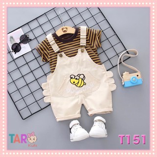 Set Yếm Bé Trai gồm áo + yếm từ 1 đến 4 tuổi