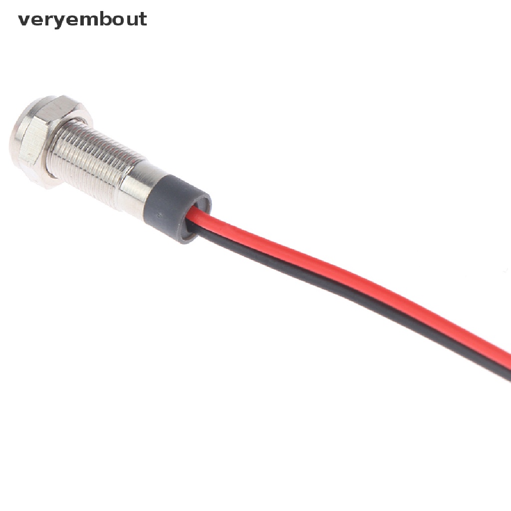 Đèn Led Cảnh Báo Bằng Kim Loại Chống Thấm Nước P67 6mm 3v 5v 6v 6v 12v 24v
