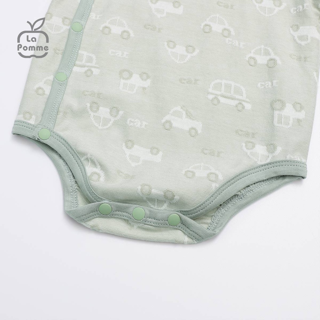 Bộ body chip dài tay LA POMME Little Car - Xanh