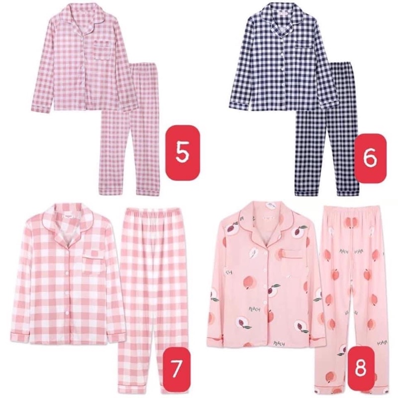 Bộ ngủ pizama cotton