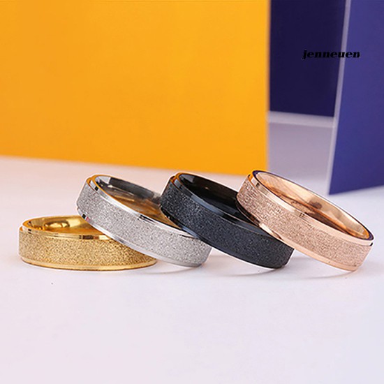 Nhẫn Cưới Bằng Thép Không Gỉ Kiểu Dáng Đơn Giản Dành Cho Cặp Đôi