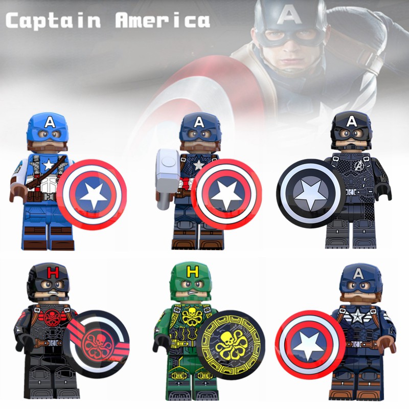 Lắp ghép hình nhân vật Captain America Trong Marvel