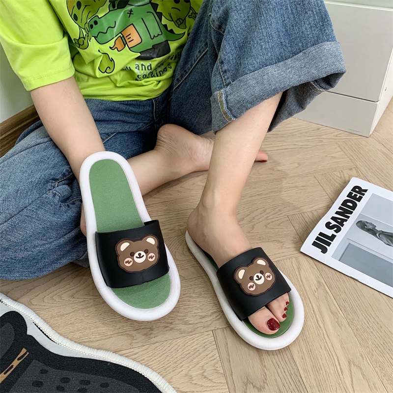 JY083-Q6-C3  - Dép cao su đế tròn quai sticker