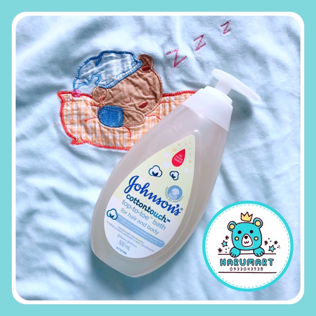 Sữa tắm gội toàn thân mềm mịn Johnson' Baby Bath Cotton Touch 500ml (dùng được cho trẻ sơ sinh)