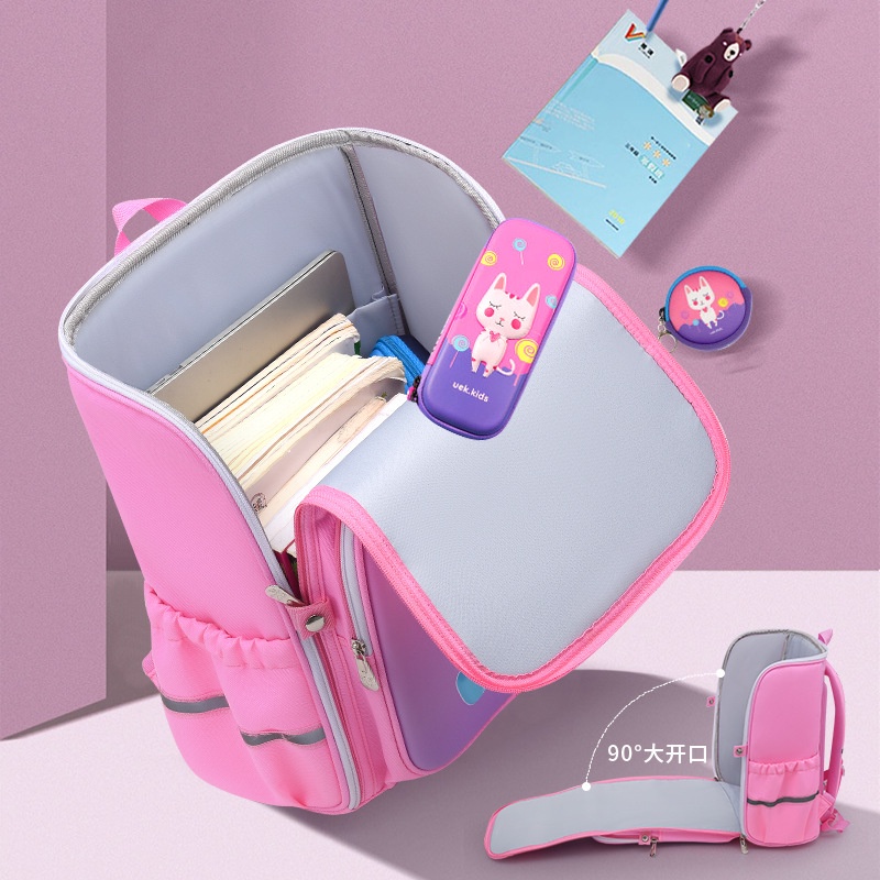 [Size to cho cấp 1] Balo học sinh tiểu học, chống gù lưng, Hàng xuất nhật - Mẫu hình 3D