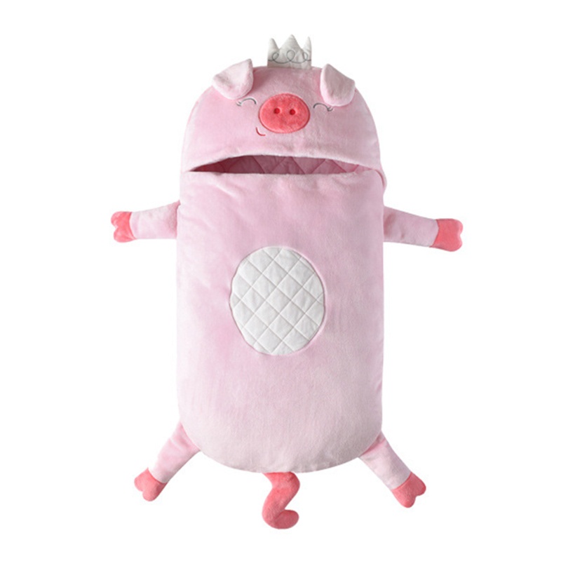 Túi Ngủ Cotton Dày Dặn Chống Đá Họa Tiết Hoạt Hình Dễ Thương Cho Bé