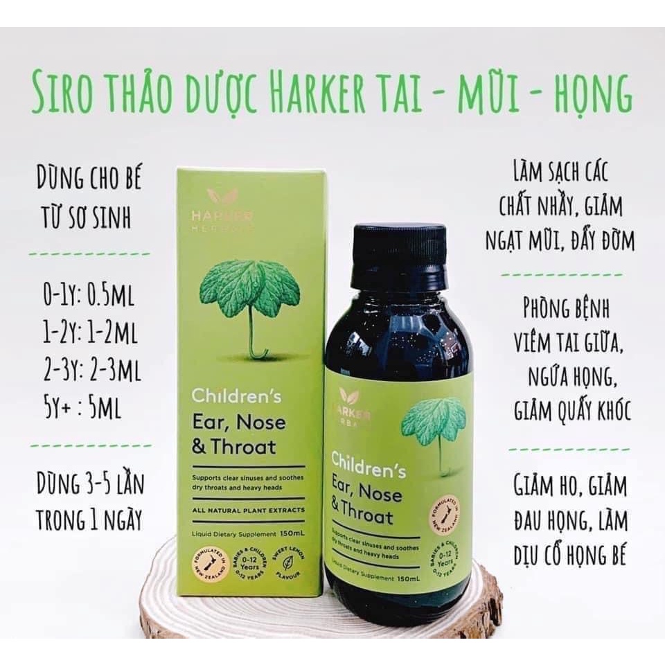 Siro Harker Herbals New Zealand 150ml Cho Bé Từ 0 – 12 Tuổi Giúp Tăng Sức Đề Kháng, Ăn Ngon, Ngủ Ngon