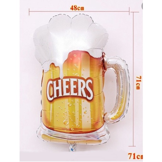 Bong Bóng Hình CHAI LY CHAMPAGNE Bong Bóng Hình Chai Bia Ly Bia Bong Bóng Hình Chai Rượu Ngoại Trang Trí Tiệc Sự Kiện