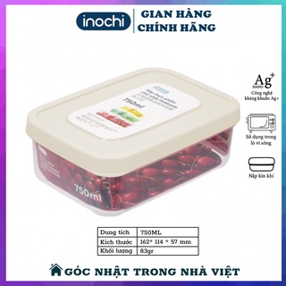 Hộp Đựng Thực Phẩm Nhựa INOCHI Không Mùi CHỮ NHẬT - Hộp Bảo Quản Thức Ăn Trong Lạnh 6 Size