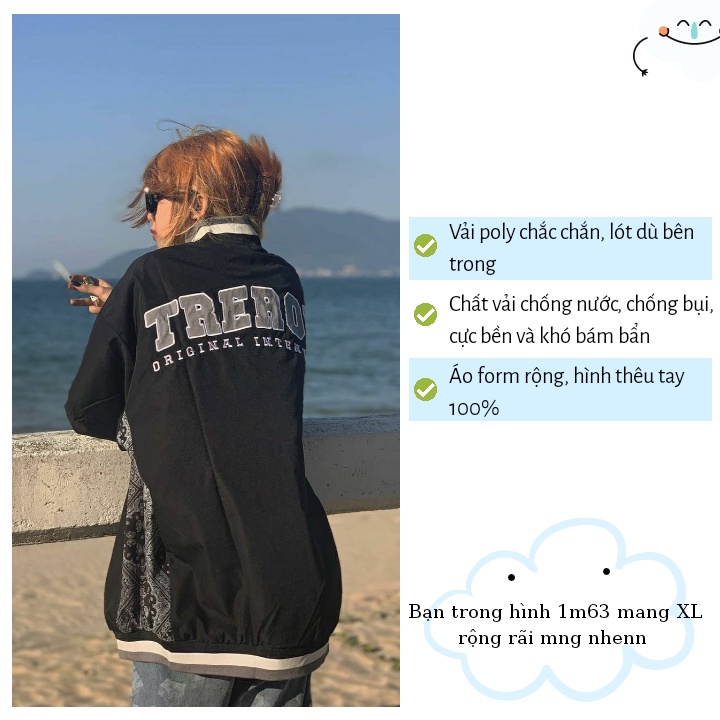 Áo bomber nam nữ varsity jacket KIITA CLOTHING JK01