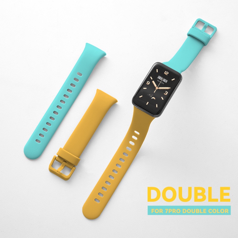 Dây Đeo Thay Thế Bằng Silicon Màu Tương Phản Cho xiaomi Band 7pro 7 PRO nfc