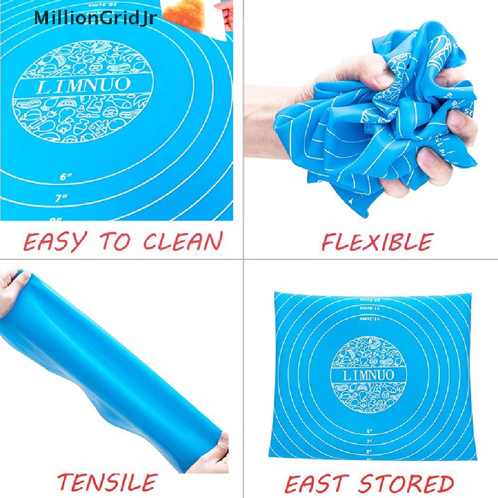 Thảm Nhào Bột Làm Bánh Bằng Silicon Chống Dính Kích Thước 26 * 29cm