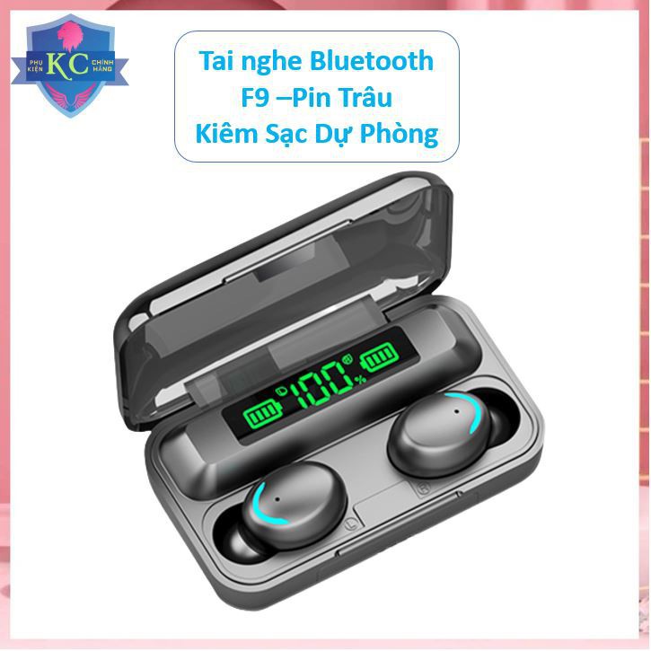 [Rẻ Vô Địch] TAI NGHE F9 - Tai nghe Bluetooth V5.0 cảm biến vân tay- Tai Nghe Không Dây F9 Cảm Biến Vân Tay