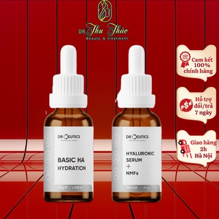 Tinh Chất HA Basic Hydration, Hyaluronic Acid + NMFs Drceutics cấp ẩm và căng bóng da 30ml, 100ml