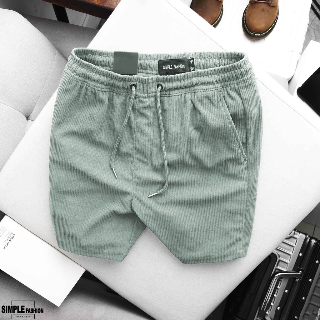 Quần Short Nam Chất Nhung Tăm Co Giãn , Tôn Dáng , Trẻ Trung, Cá Tính SIMPLE FASHION
