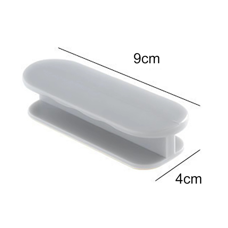 Set 2 Tay Nắm Ngăn Kéo / Cửa Tủ Bằng Nhựa Tự Dính Không Cần Khoan Lỗ