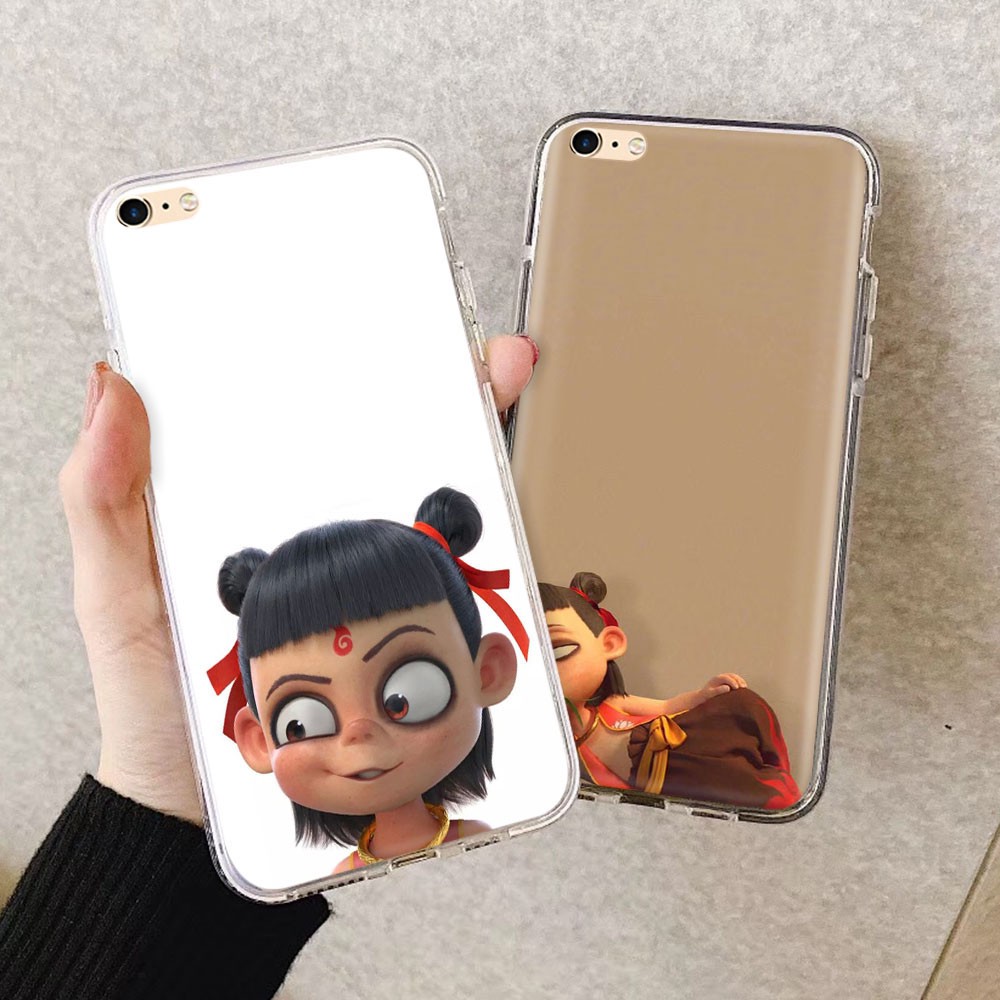 Ốp điện thoại mềm trong suốt Nezha dễ thương 82GT cho iPhone 8 7 6s 6 plus 5 5S SE 5C 4 4s