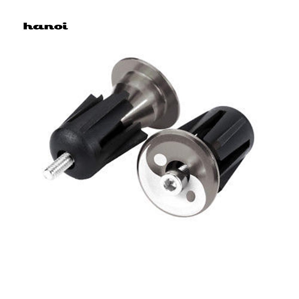 Bộ 2 nắp nút chặn gắn tay lái xe đạp bằng hợp kim nhôm chất lượng cao kèm phụ kiện