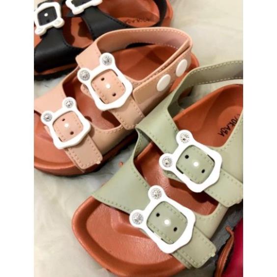(Size 30-35) Giày SANDAL Dạng Thạch Cân Bằng 1301 / SANDAL Hình Gấu Trúc Bằng Cao Su Cho Nam Và Nữ 4-7 Tuổi QLY 👟