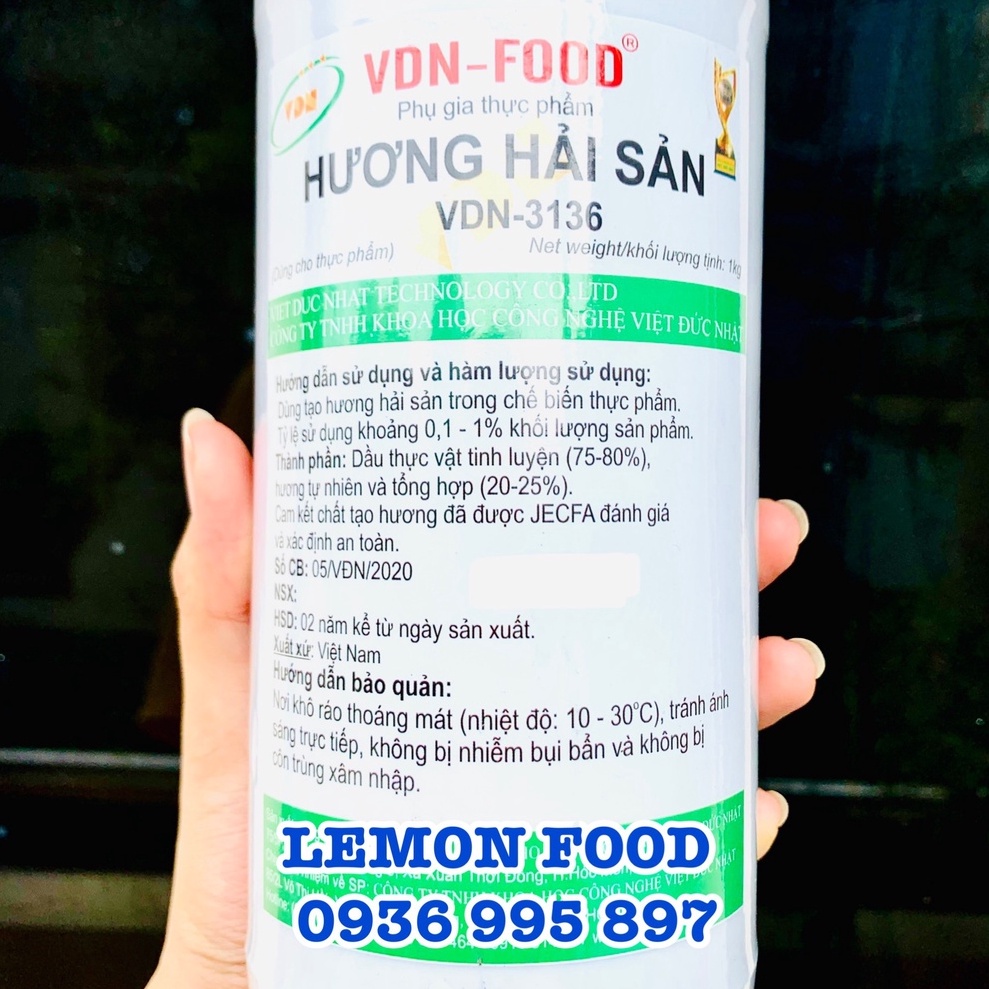 Hương hải sản dạng lỏng VDN - Hương cá hồi (Chai 1kg)