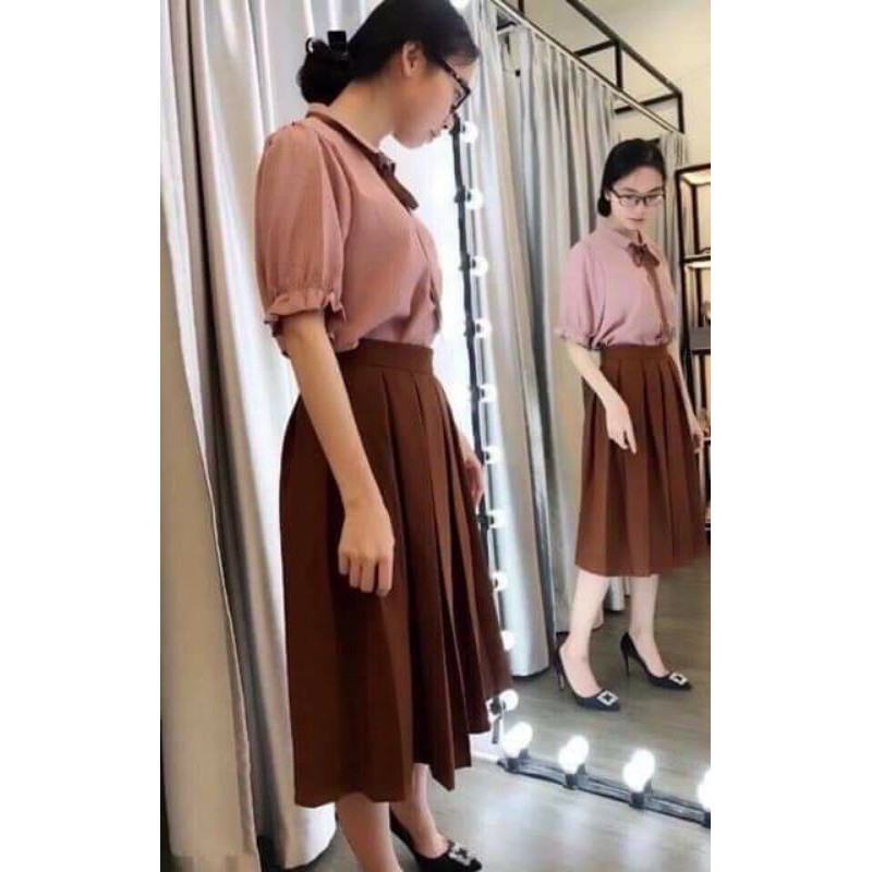 Chân Váy Xếp Ly Công Sở Xinh Sang Chảnh. | BigBuy360 - bigbuy360.vn