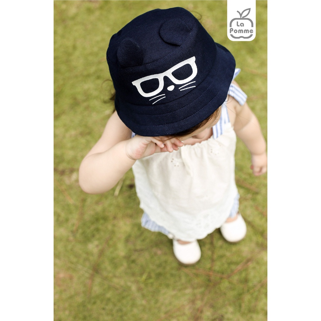 Mũ nón vành La Pomme Cotton thoáng mát thấm hút mồ hôi tốt mềm mịn bền giữ from đẹp chuẩn cho bé trai bé gái H055-T