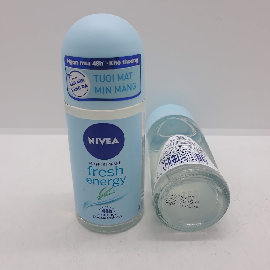 Lăn Nivea Energy Fresh Tươi mát Mịn mang chai 50ml