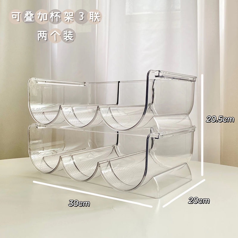 Giá Đựng Cốc Nước Nhiều Tầng Trong Suốt Chống Bụi Tiện Dụng Cho Gia Đình